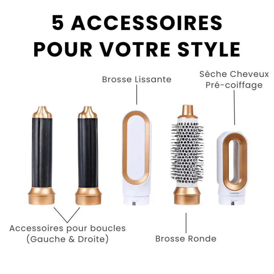 Silya 5-en-1 Air Styler Pro : Séchage, Lissage & Boucles à Domicile